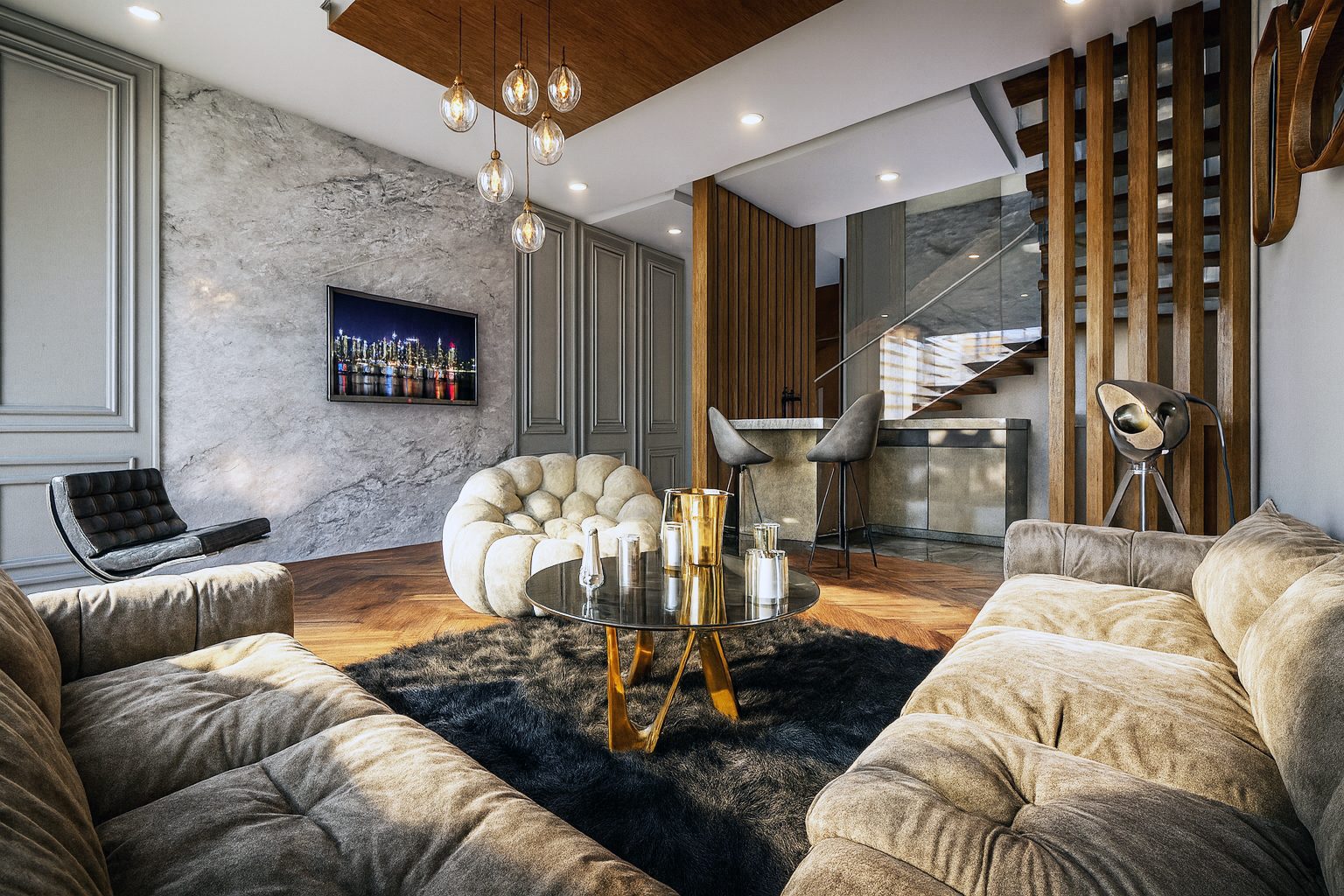 Intérieur d'un appartement Löftéa, quartier Oasis Casablanca